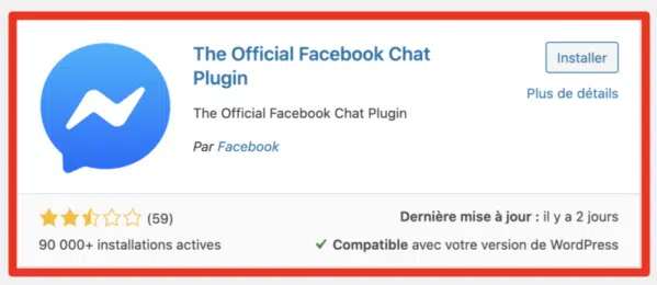 Elogium Plugin WordPress Facebook Chat