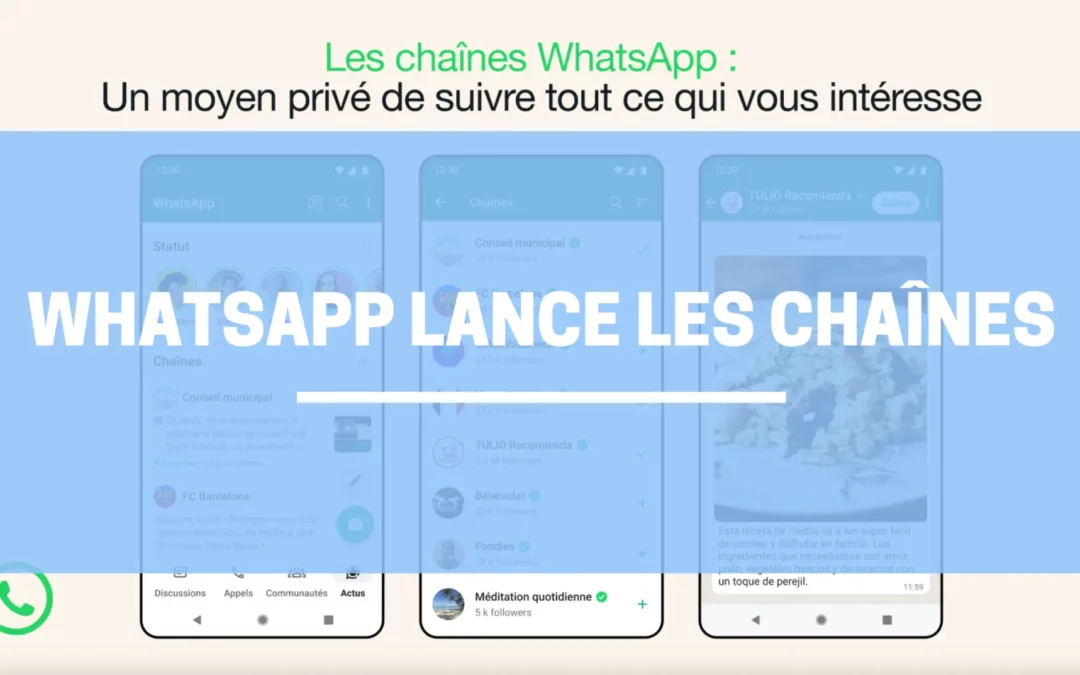 WhatsApp lance les chaînes